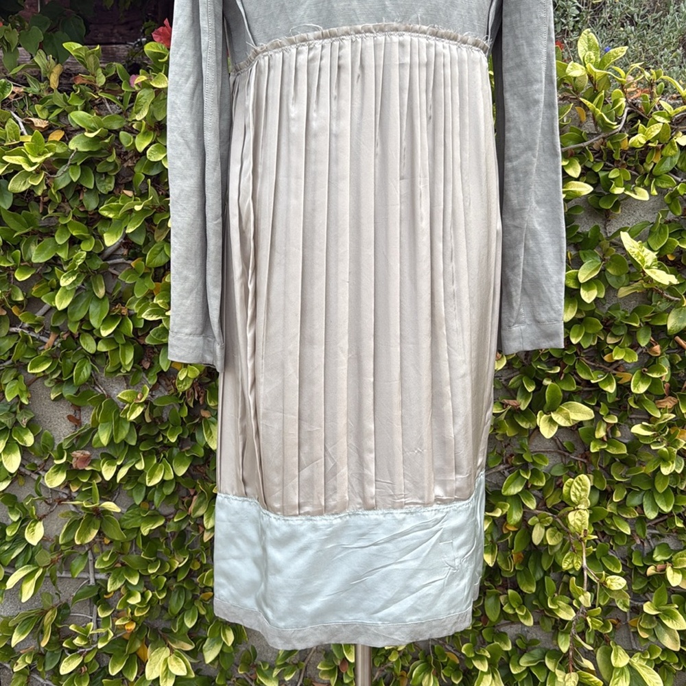 Donna Karan Collection Patchwork Linen Duster Jac… - image 8